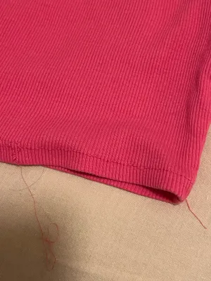 Pink Tank ZARA Ribbed Light Top thumbnail 6