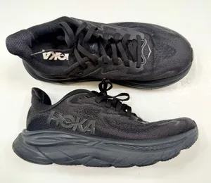 Hoka Clifton 10 Women's Athletic Running Shoes Sneakers Black/Black Size US 7.5 thumbnail 1