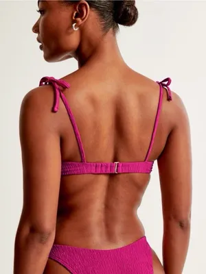Abercrombie & Fitch Tie-Strap Underwire Bikini Top XXS NWOT thumbnail 4