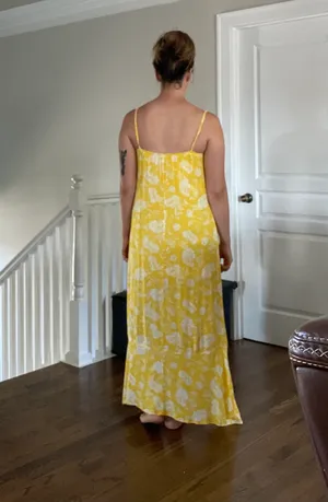 FAVLUX Yellow Floral Dress thumbnail 2