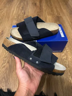 BIRKENSTOCK Kyoto black leather sandals slippers shoes women’s eur 39 new thumbnail 7