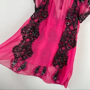 Victoria’s Secret Pink Lace Lingerie Nightie Tank Cami Top Sz Medium thumbnail 9