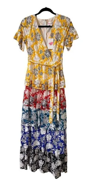 L’Atiste by Amy maxi dress tiered sz Small NWT thumbnail 1