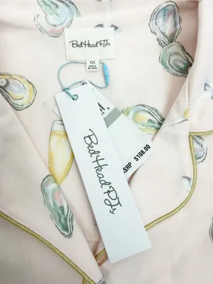 BedHead PJs X Anthropologie Classic Jersey 2 Piece Pajama Set Oysters Champagne thumbnail 15