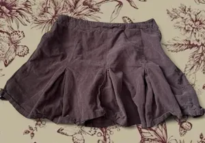Eyeshadow Brown Pleated Skirt thumbnail 1