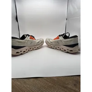 On Running Cloudmonster Undyed-White Flame Orange Sneakers Womens 11 61.99023 thumbnail 5