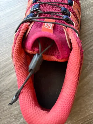 Salomon XA Pro J Women's Trail Running Shoes Size 2 US Red,melon,purple thumbnail 11