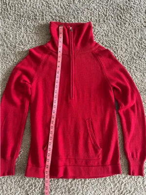 Lauren Ralph Lauren Classic Red Quarter Zip Pullover L/G thumbnail 6