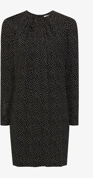 M.M.LaFleur Polka Dot Long Sleeve‎ Top Womens Size S Black White Juliana Dress thumbnail 1