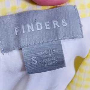 Finders Keepers Women’s Yellow Gingham Ruffle Mini Dress Size‎ Small thumbnail 3