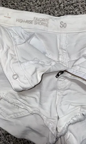 High-Rise Shortie Jean Shorts thumbnail 3