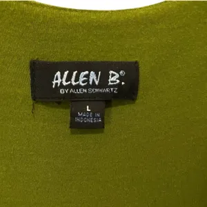 Allen B. Olive Green Ruffle V-Neck Romper Size L thumbnail 3