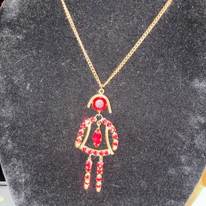 Red Stone Girl Necklace thumbnail 2