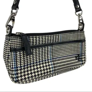 Ralph Lauren Monogram Houndstooth Canvas Mini Bag thumbnail 14
