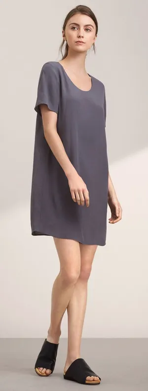 Aritzia Wilfred Free Teigen T-Shirt Dress – Blue Stone – S thumbnail 1