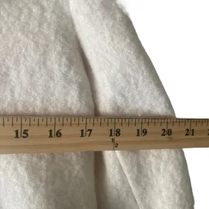 Zara Trafaluc Size Small Cream Tweed Wool Blend‎ Diagonal Zip Jacket thumbnail 8