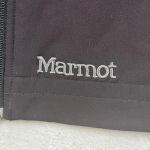 Marmot Womens Black Hooded Softshell Vest Faux Fur Trim Fleece Lined Small thumbnail 4