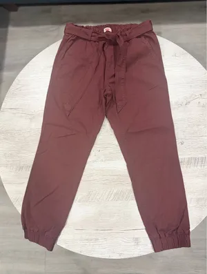 Levi's Burgundy Paperbag Jogger Pants Women's Small Stretch Pull On thumbnail 1