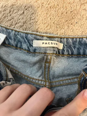Pacsun Light Wash Mom Short  thumbnail 4