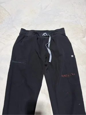 Figs Black Drawstring scrub Pants medium thumbnail 5