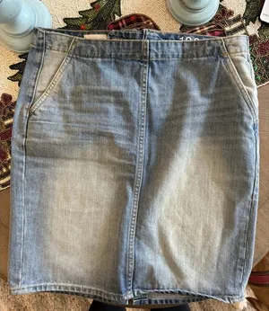 Gap 1969 Denim Skirt Blue Stone Wash Straight Pencil 29 thumbnail 1