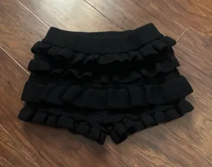 Black Edikted Shorts Ruffle thumbnail 1