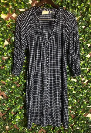 Maeve Anthropologie Sara Smocked Shirtdress size XSMALL thumbnail 3