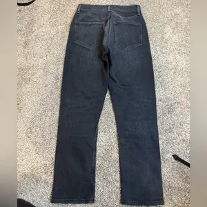 Agolde Riley High rise straight jeans black sz 24 thumbnail 4