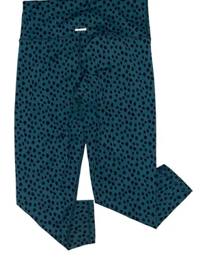 Aerie sea foam green blue leopard print leggings women’s size XL thumbnail 2