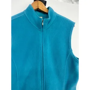 L.L. Bean Blue Fleece Stretch Full Zip Vest Size Womens Large‎ Timeless Outdoor thumbnail 2