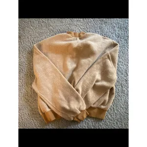 Project Social T Camel Sherpa Mock Neck Sweater Cropped Sweatshirt thumbnail 4