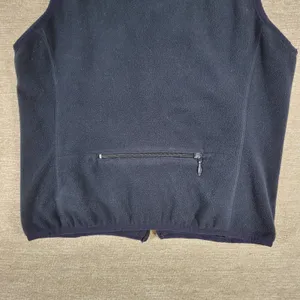 American Eagle Performance Fleece Vest Medium Navy Blue Rear Full Zip Pocket thumbnail 10