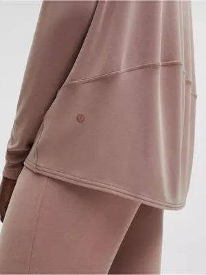 NWT Lululemon Softstreme Off-The-Shoulder Long-Sleeve Shirt relaxed fit size xs thumbnail 5