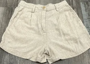 TGLA Linen Shorts Tan thumbnail 2