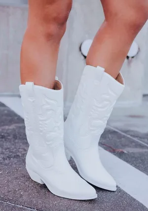 Amazing Lace Nashville For The Weekend White Western Boots thumbnail 6