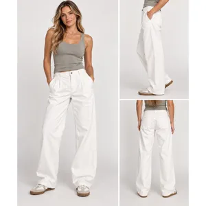 madewell baggy straight jeans white trousers 33 thumbnail 2