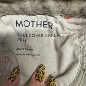 Mother The Looker Ankle Fray in Sweet Stripes size 27 thumbnail 7