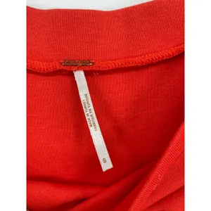 Free People Women’s Orange Off Shoulder Dress Bell‎ Sleeve Small Festival Boho thumbnail 5