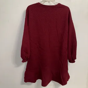 NWT $138 Anthropologie x Mare Mare Wine Odila Tunic Mini Pullover Dress S thumbnail 5