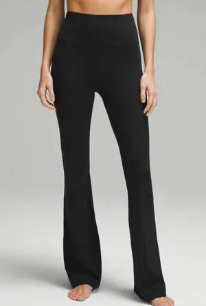 Lululemon Groove Super-High-Rise Flared Pant Nulu Regular Black thumbnail 1