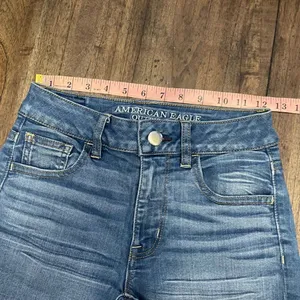 American Eagle Hi Rise Shorties Jean Shorts thumbnail 5