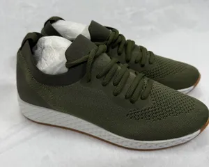 J/Slides Urban‎ Sport Knit Sneakers Olive Green Lightweight Shoes Size 7.5 thumbnail 1