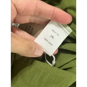 OVVABABY Women Olive Green 100% Cotton Wide Leg Button Front Overalls Jumper 2XL thumbnail 5