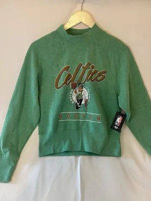 NBA Boston Celtics Green Mock-Neck Sweatshirt for Women thumbnail 1