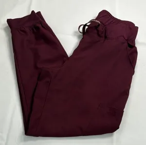 Red Tapered Joggers with Adjustable Waist‎ thumbnail 1