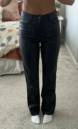 ZARA Leather Pants thumbnail 1