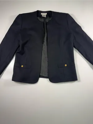 Talbots 100% Wool Blazer with Gold Buttons thumbnail 2