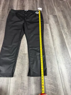 Abercrombie Black Leather Pants thumbnail 9