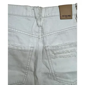 Free People We The Free Brea‎ Cutoff Skirt Deco White Women's Size 25 thumbnail 4