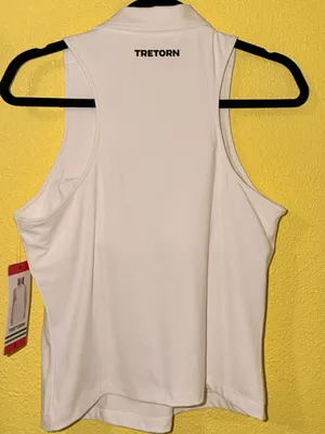 Tretorn White Sleeveless Polo Tank Top thumbnail 7